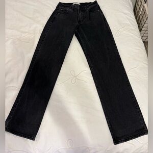 Abercrombie & Fitch Women’s Black The Baggy Low Rise Jeans